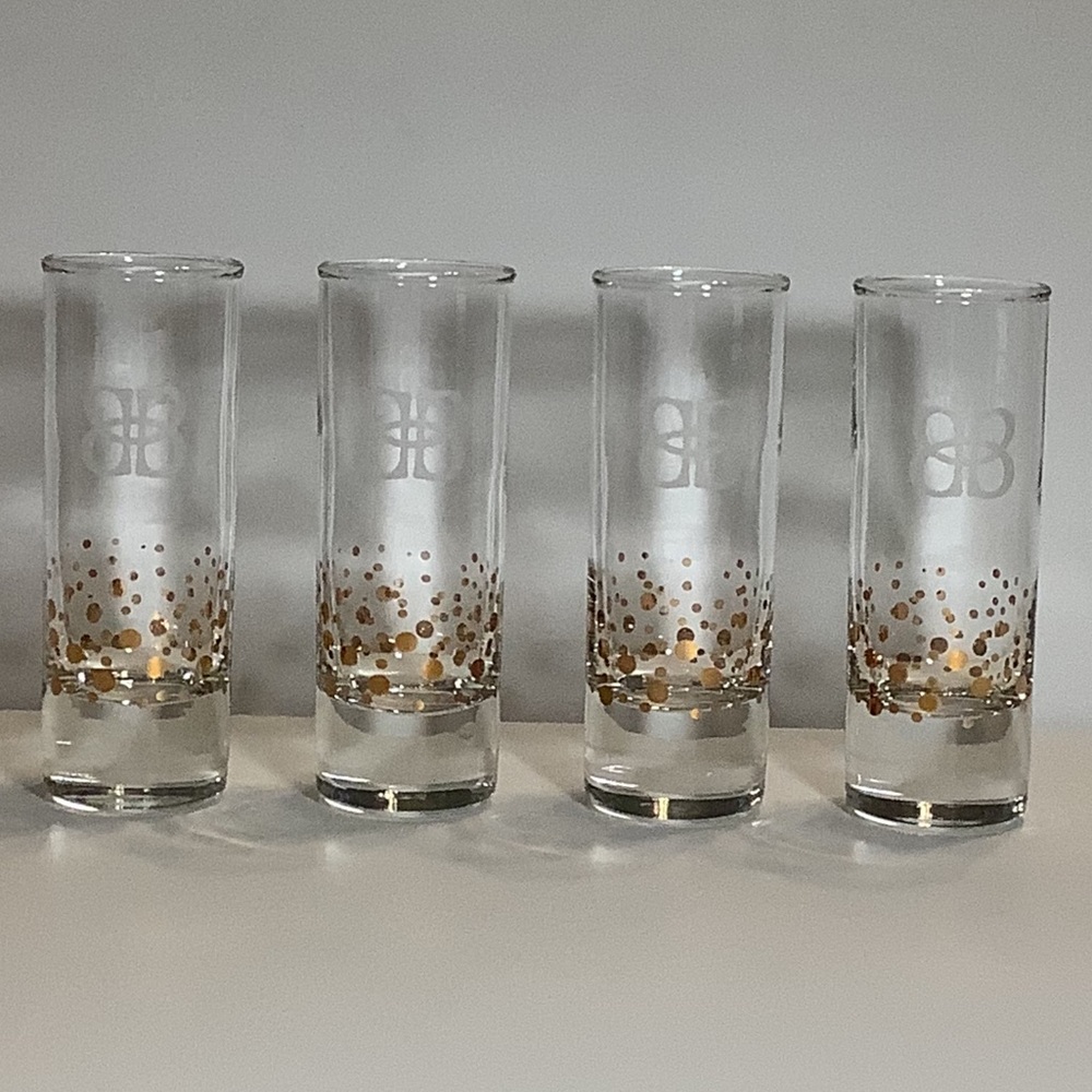 Vintage Baileys Irish Cream Tall Shot Glasses, Set of 4